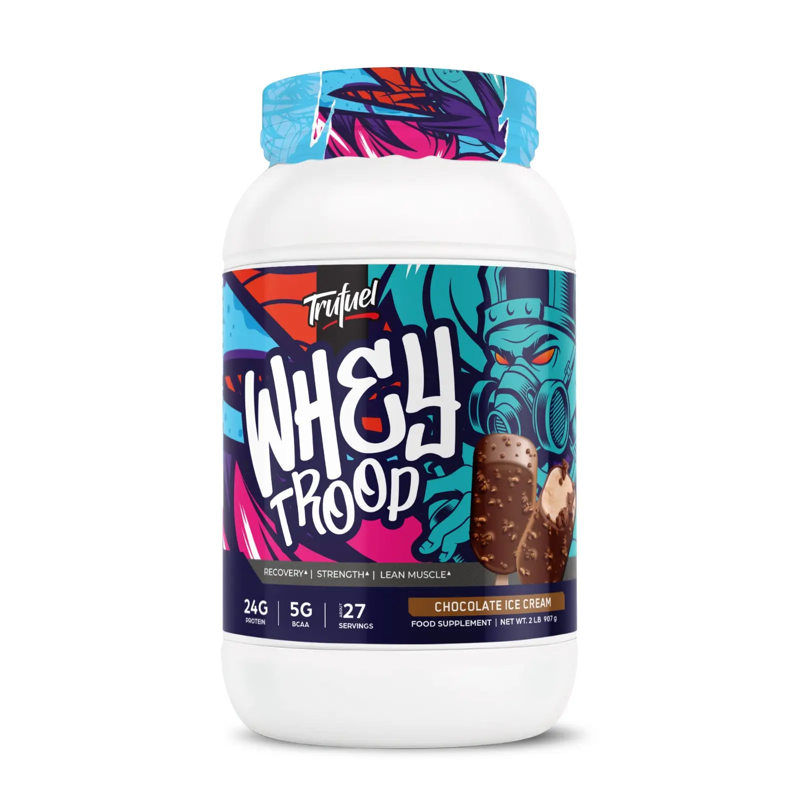 TRUFUEL WHEY TROOP PROTEIN POWDER – 2 LBS